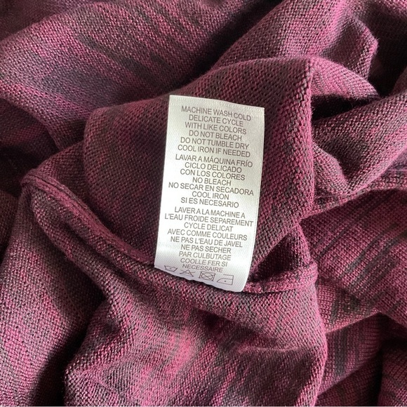 Nina Leonard Maroon “Deep Wine” Cowl Neck Long Sleeve Sweater Dress  Women’s Lg - Picture 8 of 8